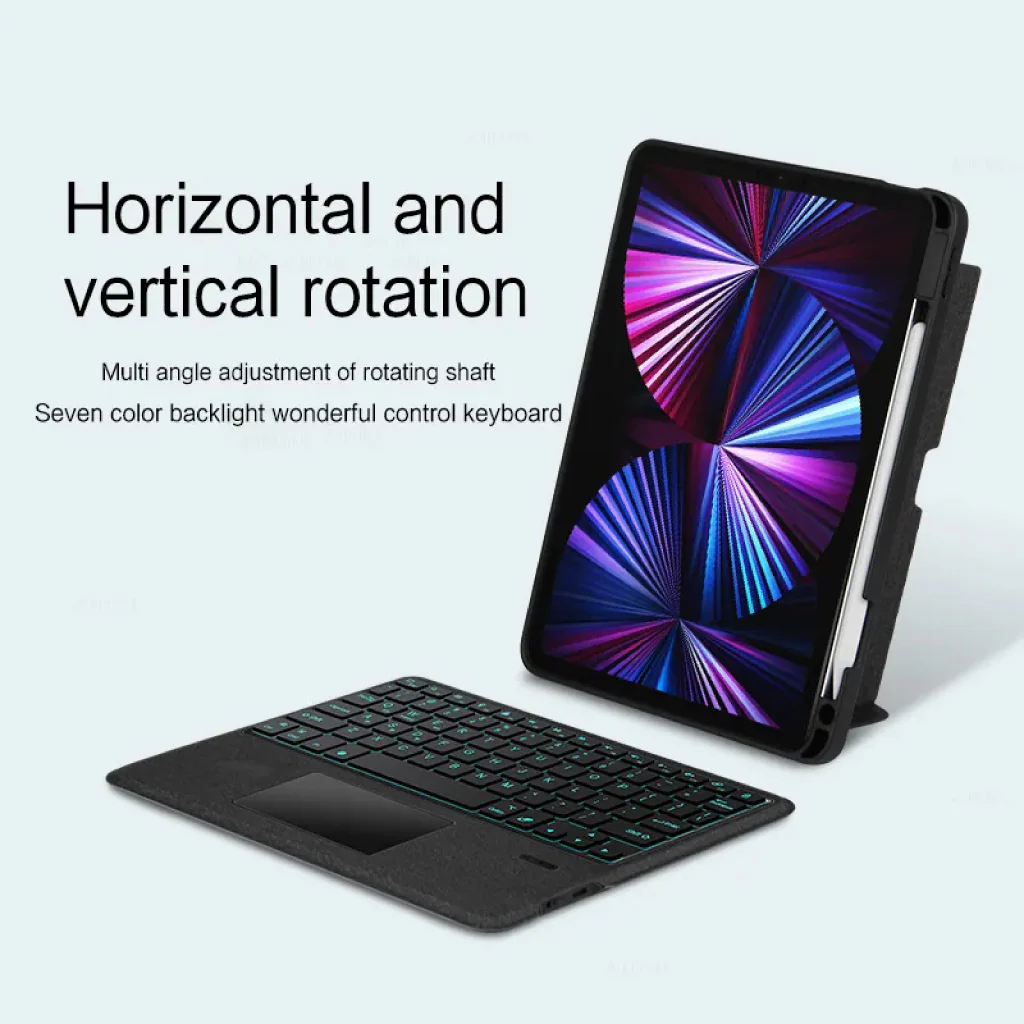 TECPHILE - YJ129 Wireless Keyboard Case for iPad Pro 12.9 inch - Image 10