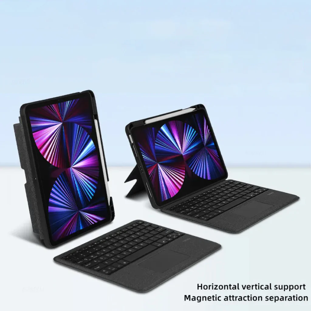 TECPHILE - YJ129 Wireless Keyboard Case for iPad Pro 12.9 inch - Image 5