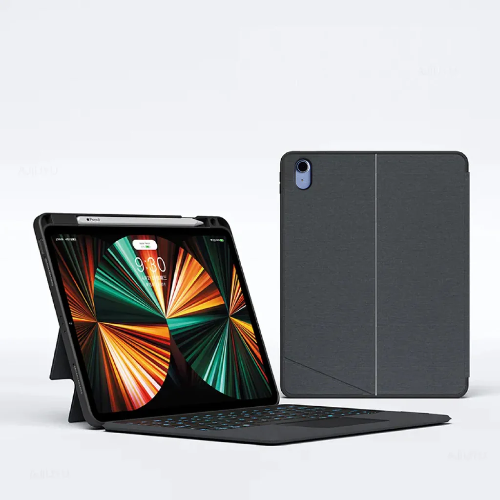 TECPHILE - YJ209 Wireless Keyboard Case for iPad - Image 2