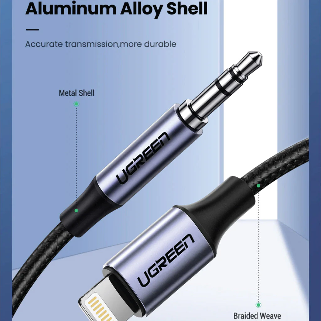 UGREEN - US315 Lighting to 3.5mm Male Aux Cable - Image 12