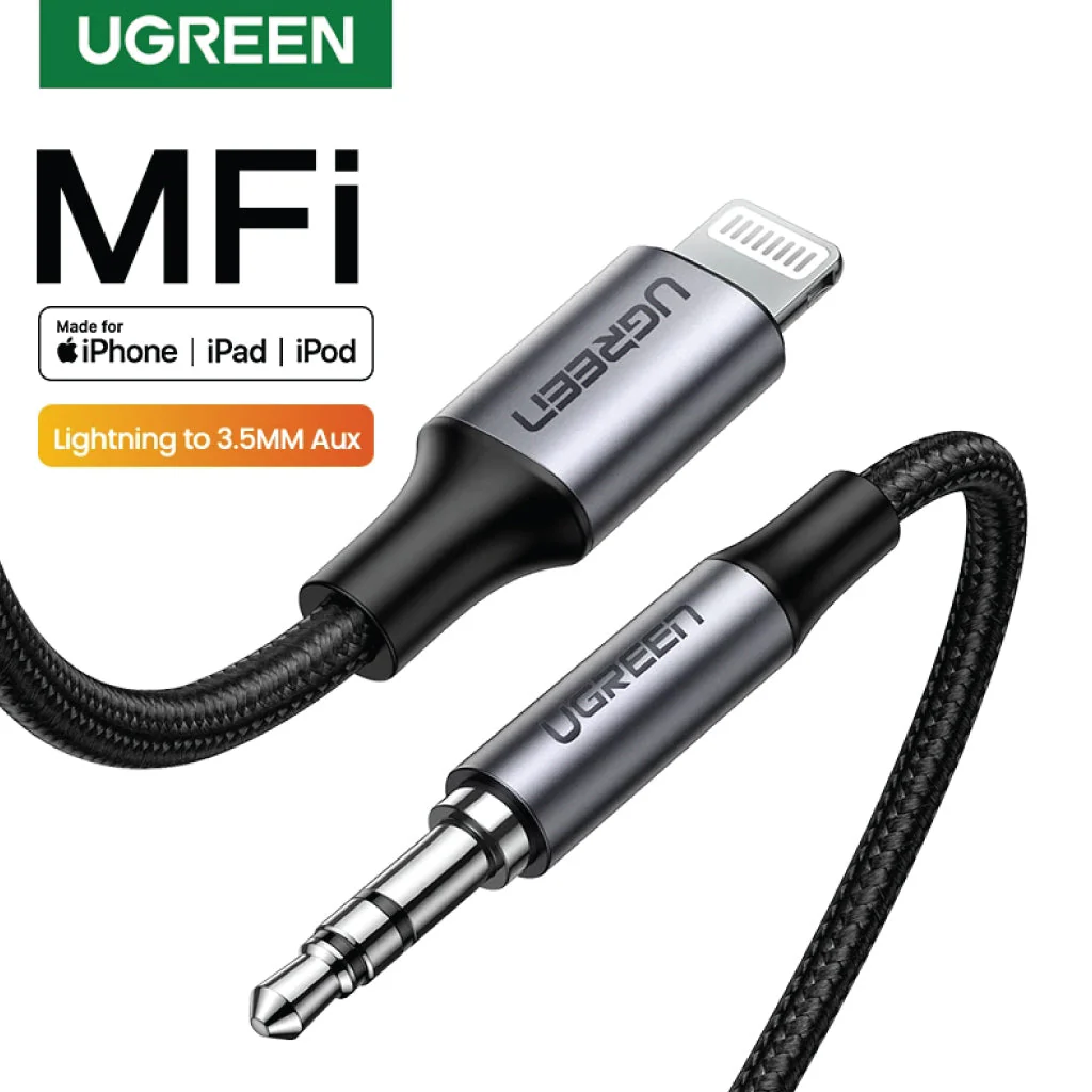 UGREEN - US315 Lighting to 3.5mm Male Aux Cable - Image 3