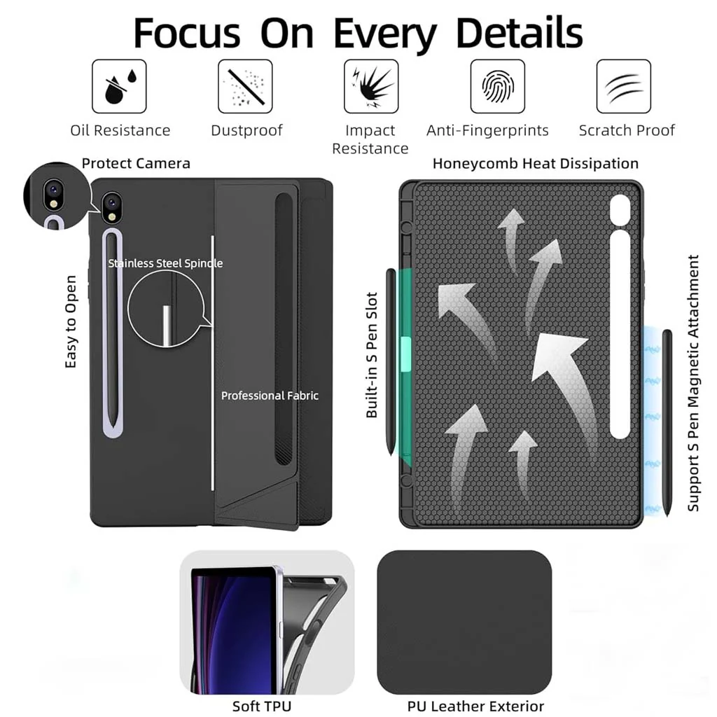 YJ-S9 Keyboard Case for Samsung Galaxy Tab S9 11 - Image 5