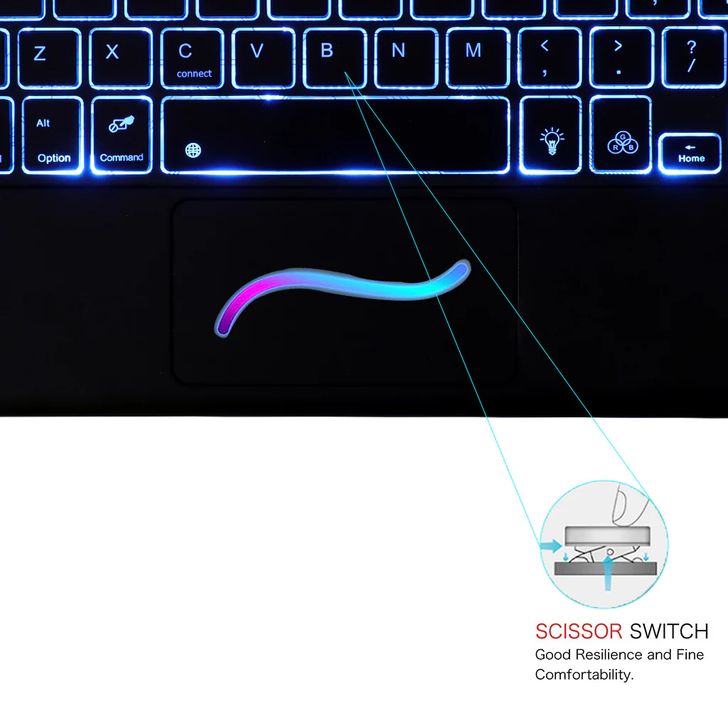 ZW109T Keyboard case for Realme Pad X 11 inch with Touchpad - Image 14